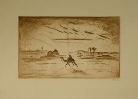蚀刻版画 Orlik - Aus Ägypten