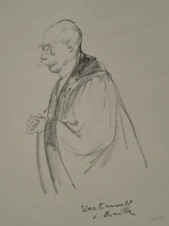 石版画 Orlik - Aus dem Reigen-Process 1921