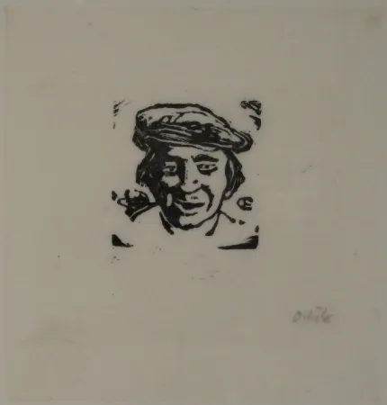 木刻 Orlik - Kleiner Kopf