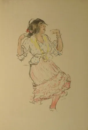 石版画 Orlik - Studien aus Spanien