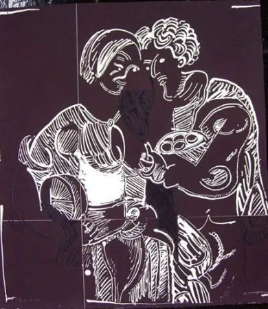 蚀刻版画 Ortega - AMOR CAMPESINO