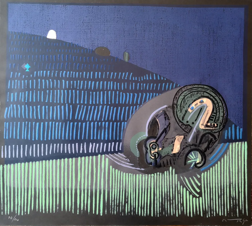 油毡版画 Ortega - Composizione