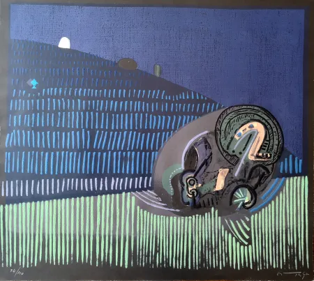 油毡版画 Ortega - Composizione