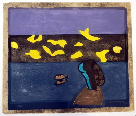 油毡版画 Ortega - Paesaggio