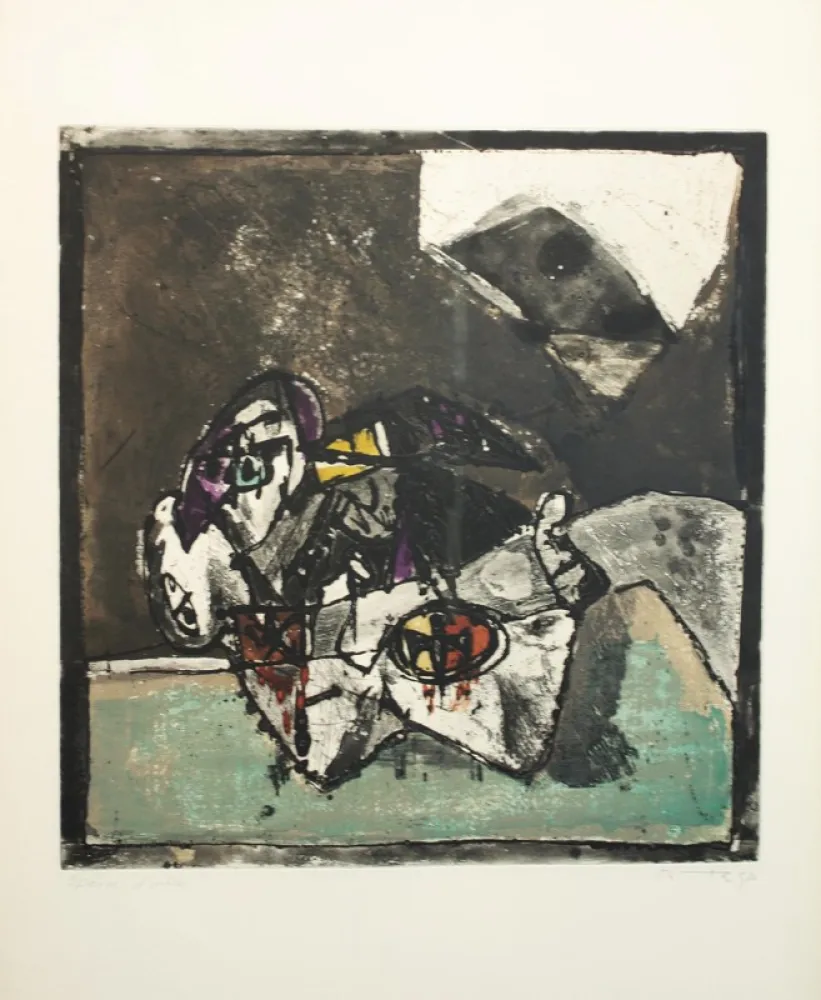 石版画 Ortega - SENZA TITOLO 