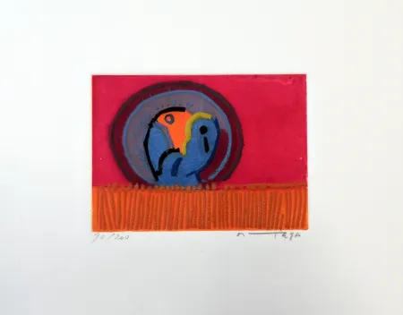 蚀刻版画 Ortega - Uccelli