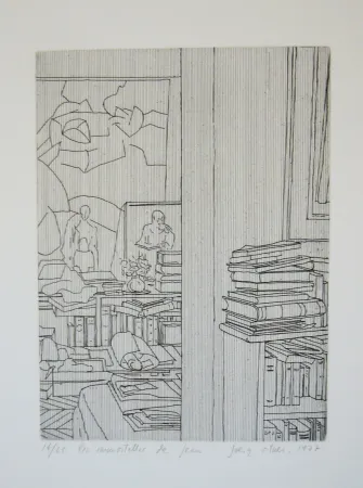 版画 Ortner - Les immortelles de Jean 