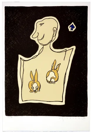 石版画 Otsuki - As de pique