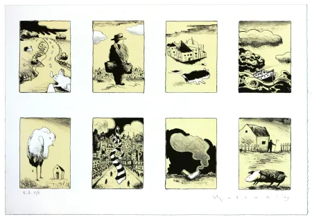 石版画 Otsuki - Je ne rentre pas à la maison