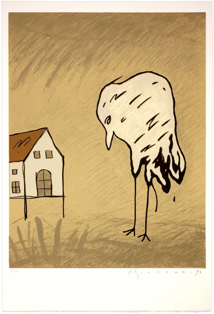 石版画 Otsuki - Je rentre pas à la maison