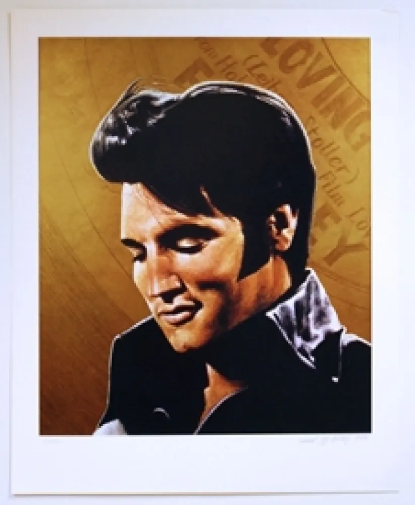 胶版印刷 Oxtoby - Gold Elvis