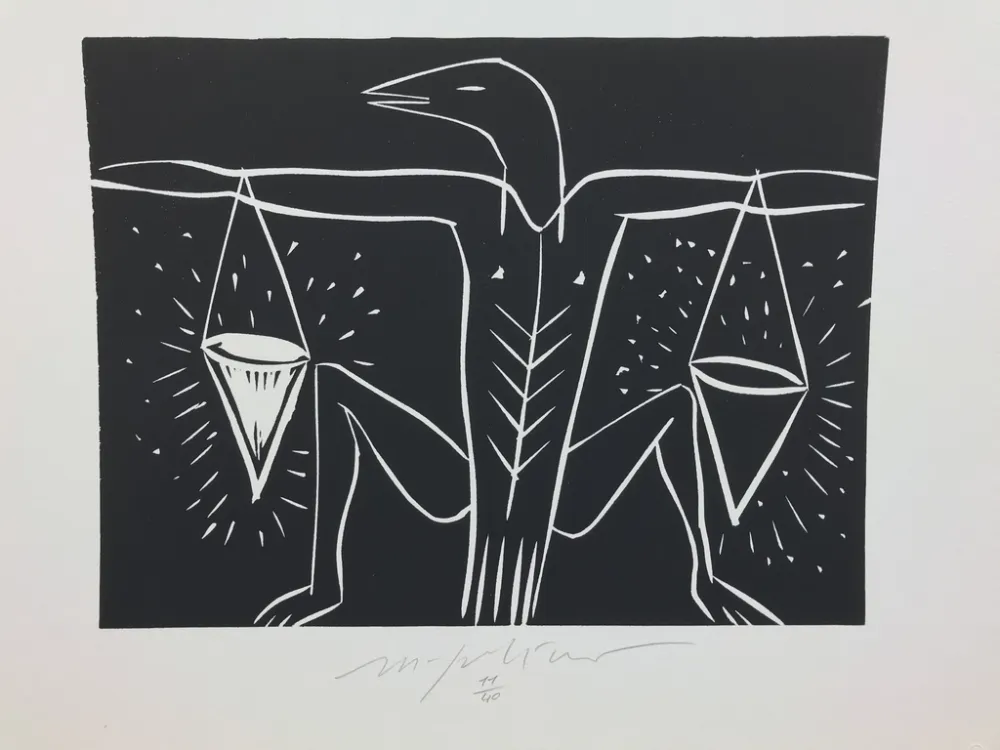 版画 Paladino - Bilancia