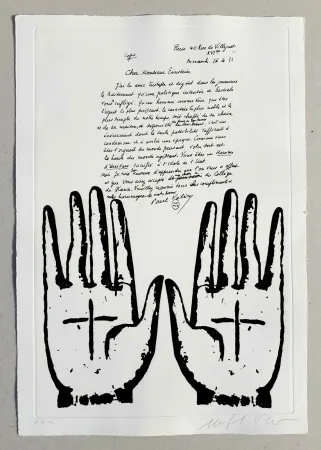 油毡版画 Paladino - Cher monsieur Einstein (tav. 4)