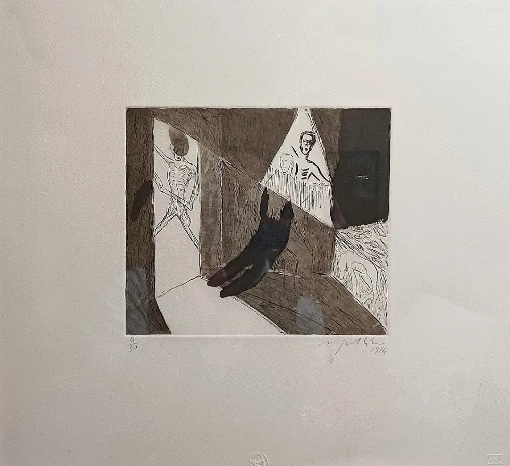 版画 Paladino - Necropolis