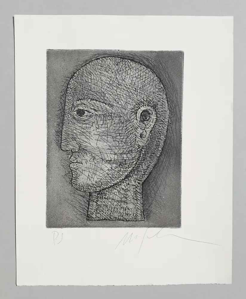 版画 Paladino - Senza titolo