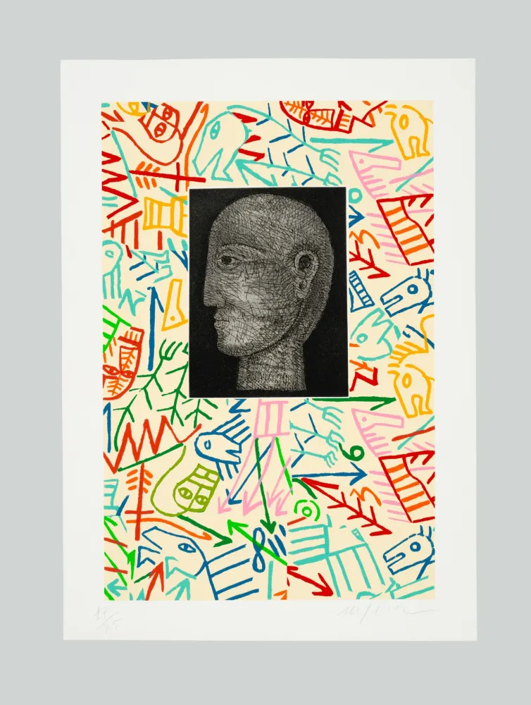 油毡版画 Paladino - Senza titolo