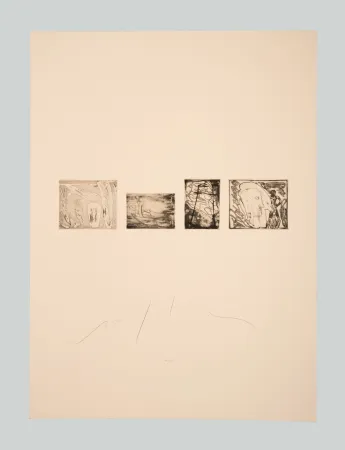 版画 Paladino - Senza titolo