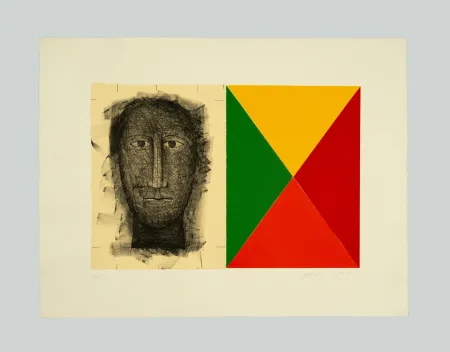 石版画 Paladino - Senza titolo