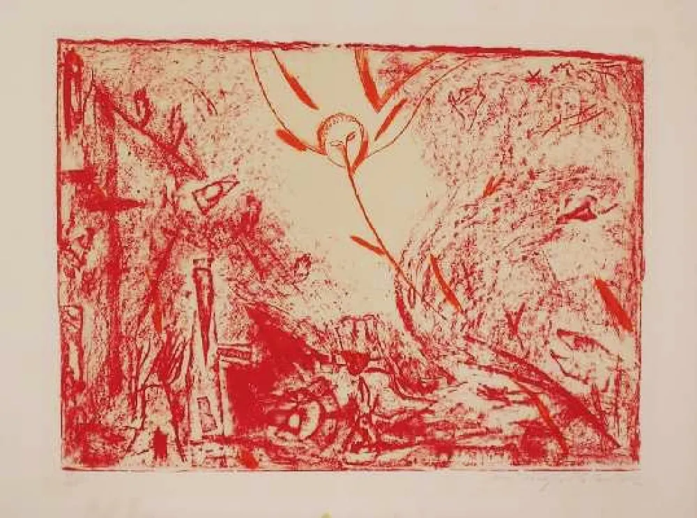 版画 Paladino - SENZA TITOLO