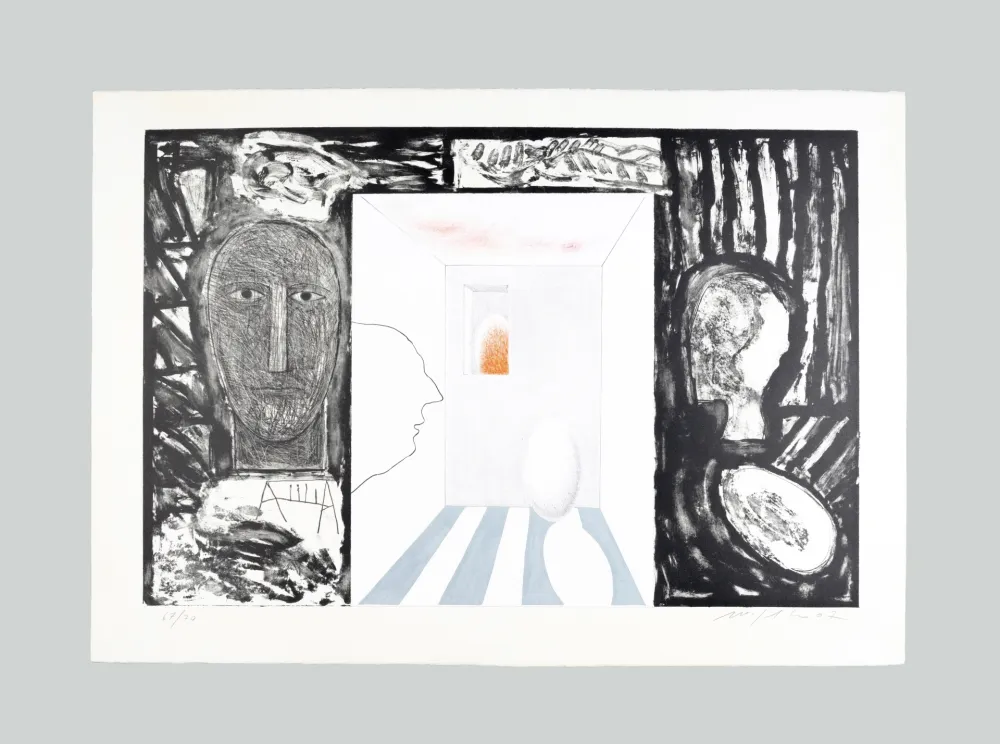 石版画 Paladino - Senza titolo