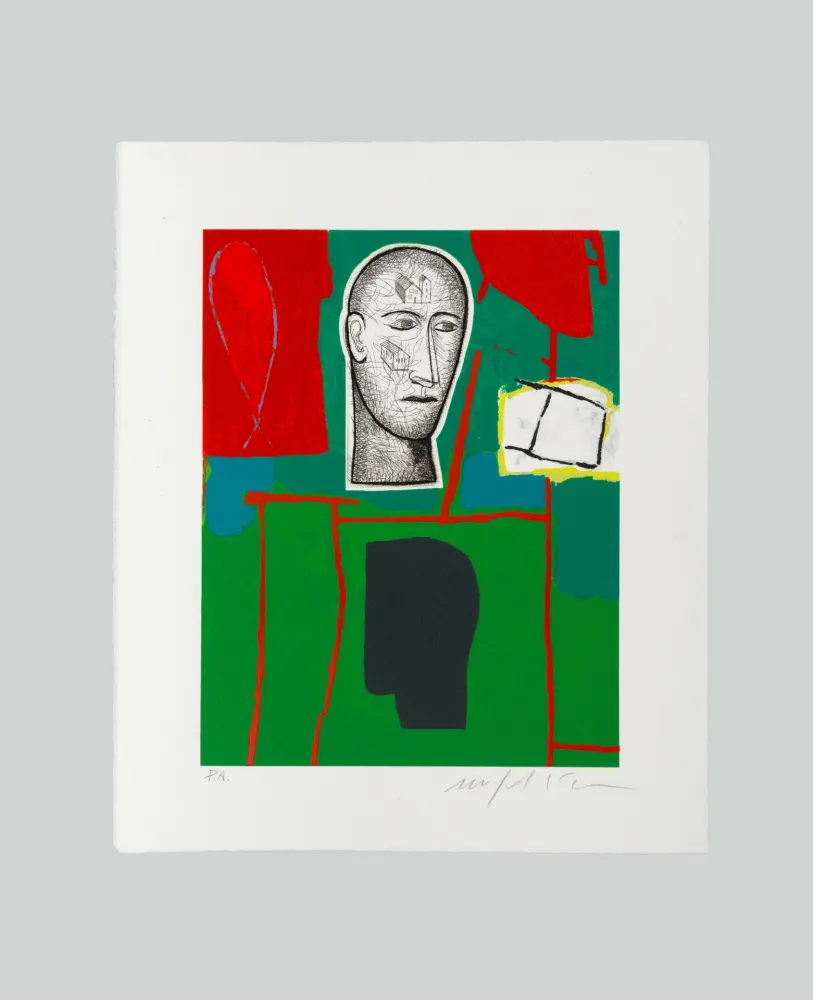 版画 Paladino - Senza titolo