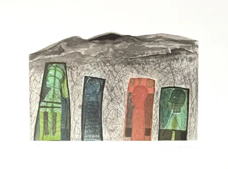 版画 Paladino - Sguardo a destra