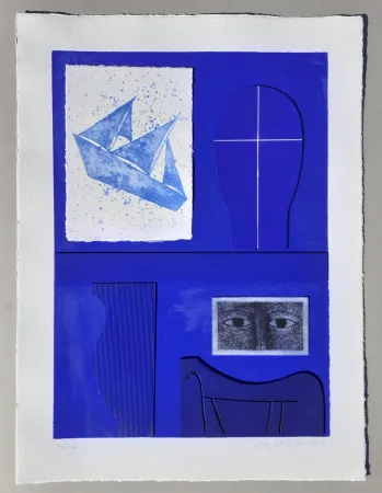 版画 Paladino - Untitled