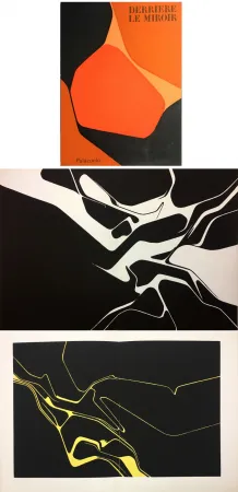 石版画 Palazuelo - Derrière le Miroir n° 137 . PALAZUELO . Avril 1963.