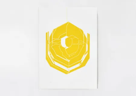 石版画 Palazuelo - Emblema I (jaune)