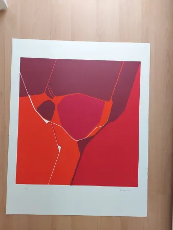 石版画 Palazuelo - MOIS DU COEUR