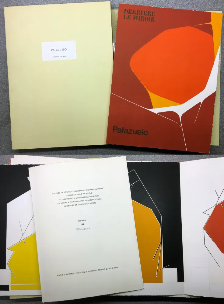 插图书 Palazuelo - PALAZUELO. DERRIÈRE LE MIROIR N° 184. Mars 1970. TIRAGE DE LUXE SIGNÉ.