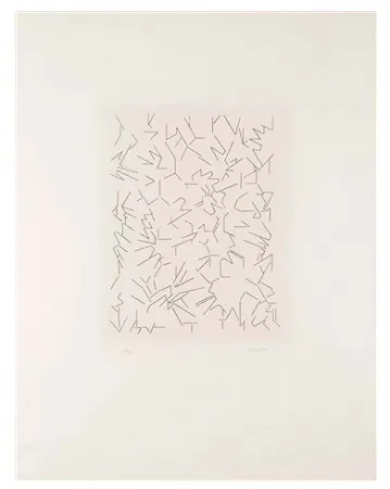 蚀刻版画 Palazuelo - Script