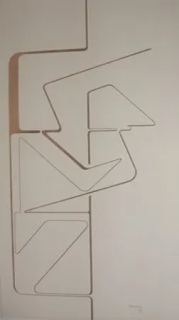 石版画 Palazuelo - Sin titulo