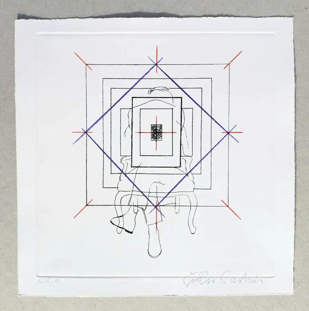 版画 Paolini - Cinque esercizi di stile