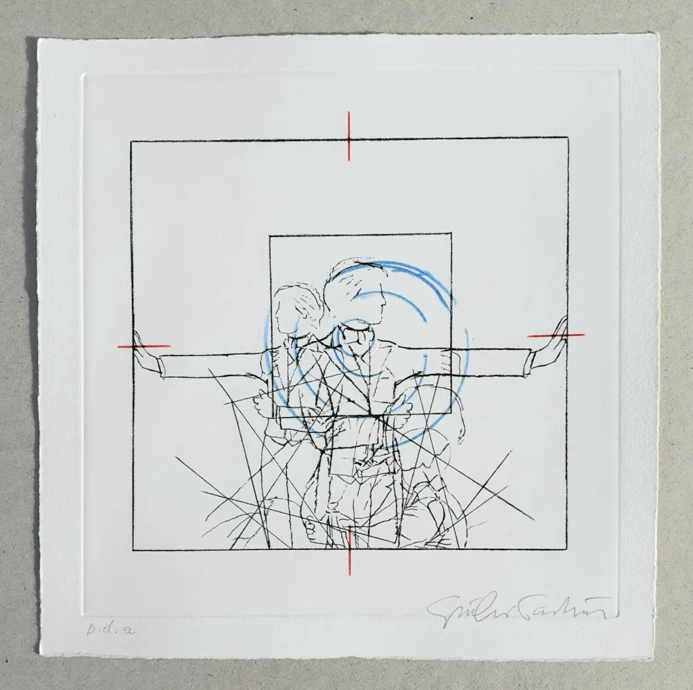 版画 Paolini - Cinque esercizi di stile