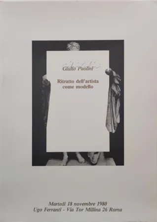 胶版印刷 Paolini -  “Ritratto dell’artista come modello