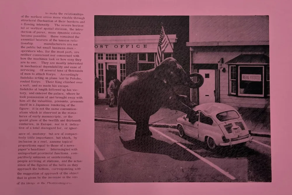 胶版印刷 Paolozzi - Untitled (Elephant and Real Estate)