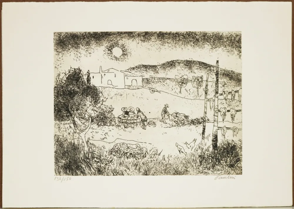 蚀刻版画 Paolucci  - In campagna