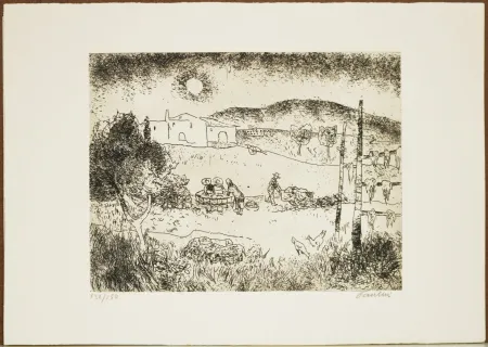 蚀刻版画 Paolucci  - In campagna