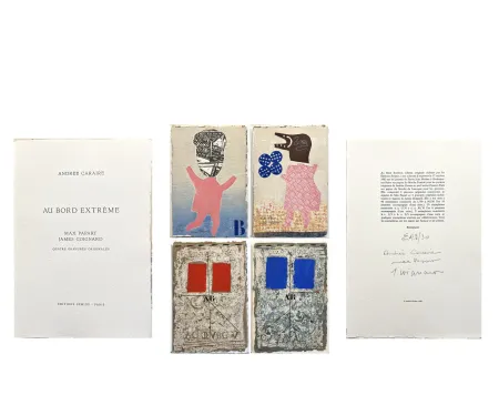 插图书 Papart - AU BORD EXTRÊME. Quatre gravures signées de Max Papart et James Coignard (1983)
