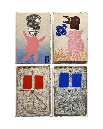 插图书 Papart - AU BORD EXTRÊME. Quatre gravures signées de Max Papart et James Coignard. Avec suite supplémentaire signée (1983)