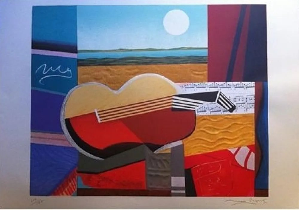 石版画 Papart - Composition