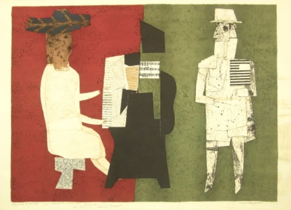 石版画 Papart - Untitled