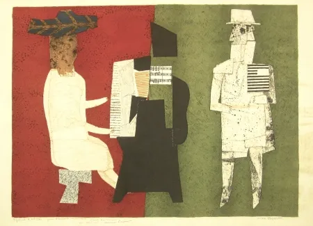 石版画 Papart - Untitled