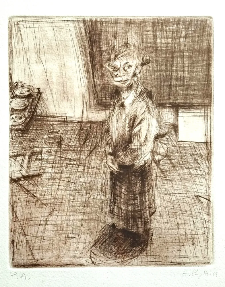 蚀刻版画 Papetti - Senza titolo