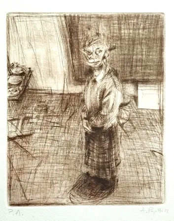 蚀刻版画 Papetti - Senza titolo