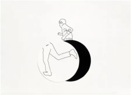 石版画 Paris - Movimiento afectado 2