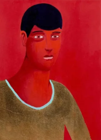复数作品 Party - Untitled, Red Portrait