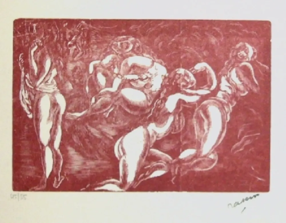 木刻 Pascin - Courtisanes