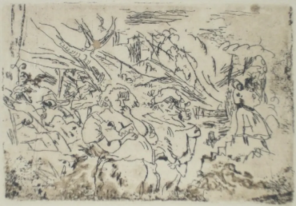 干刻版画 Pascin - En Floride